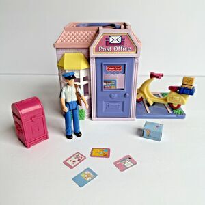 Vtg  2002 Mattel Fisher Price Sweet Streets POST OFFICE w/ Accessories Complete?